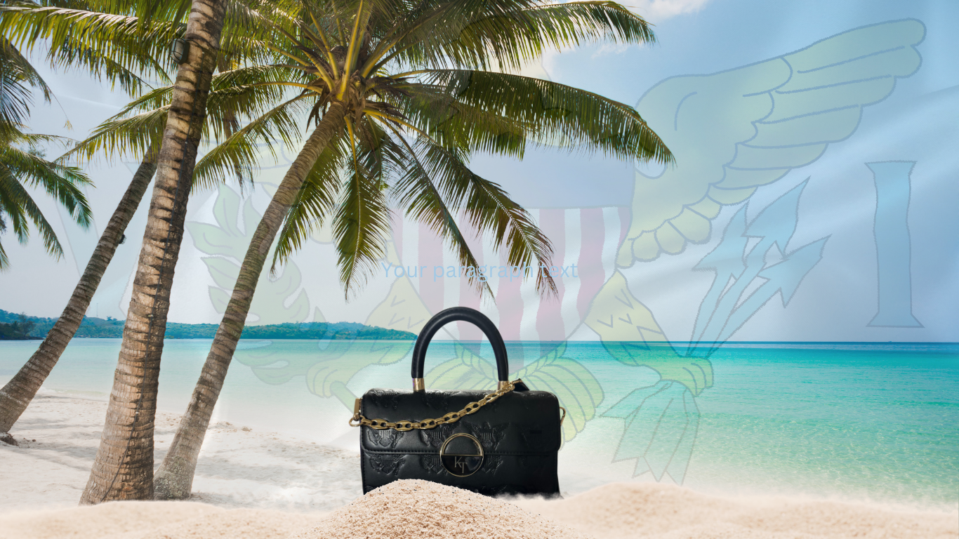 VI Embossed Leather Crossbody