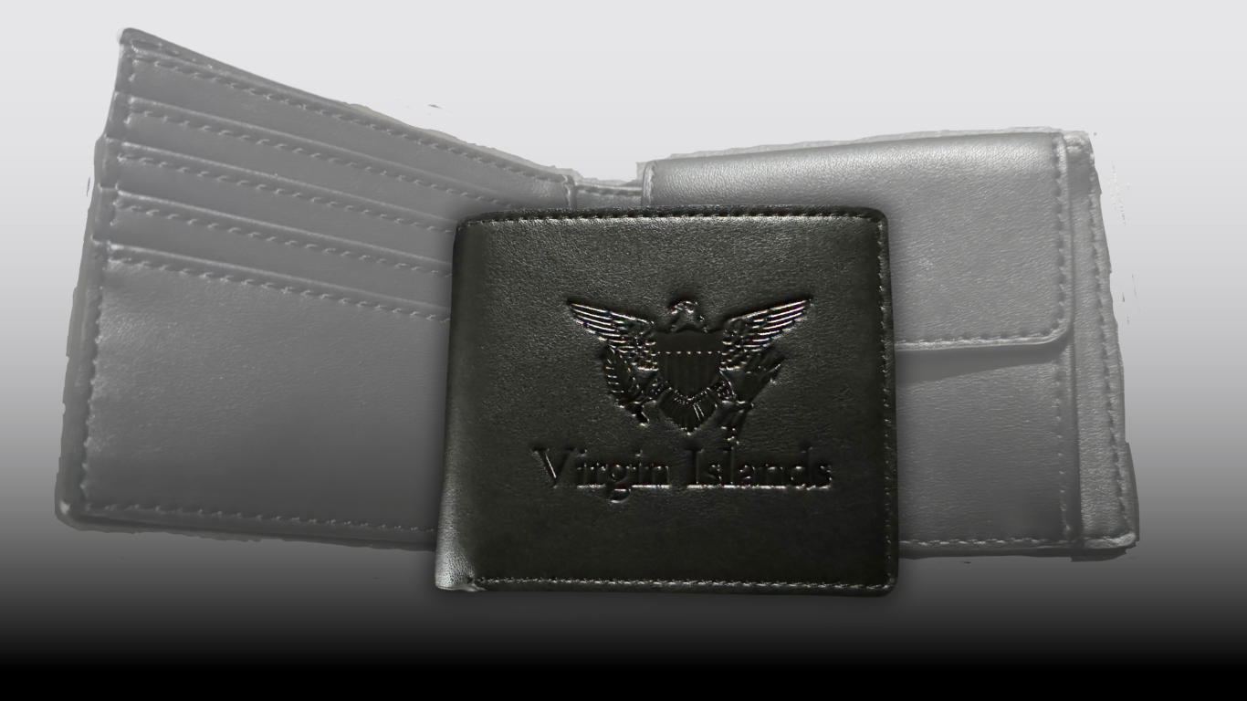 VI Embossed Men’s Leather Wallet