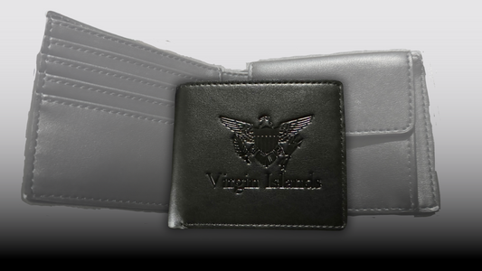 VI Embossed Men’s Leather Wallet